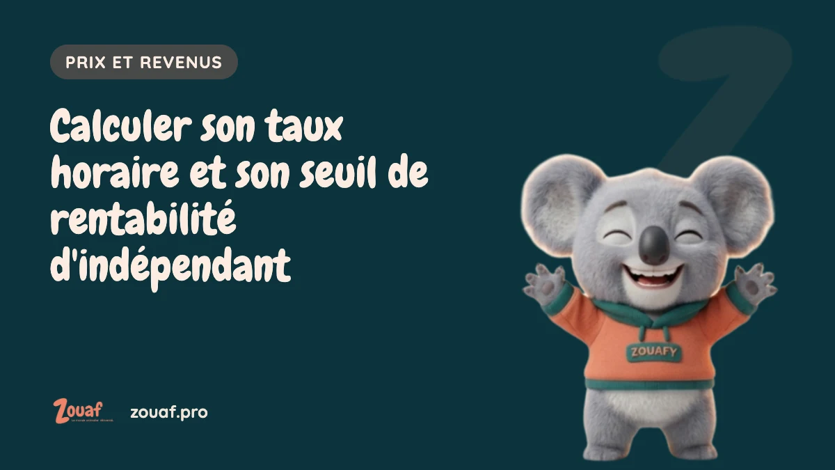 Illustration Zouaf : Calculer son taux horaire et son seuil de rentabilité d'indépendant