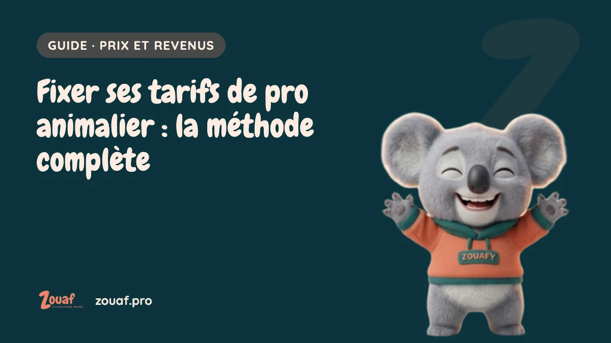Illustration Zouaf : Fixer ses tarifs de pro animalier : la méthode complète